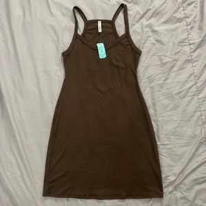 brown dress
